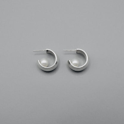 The Lune Silver Earrings