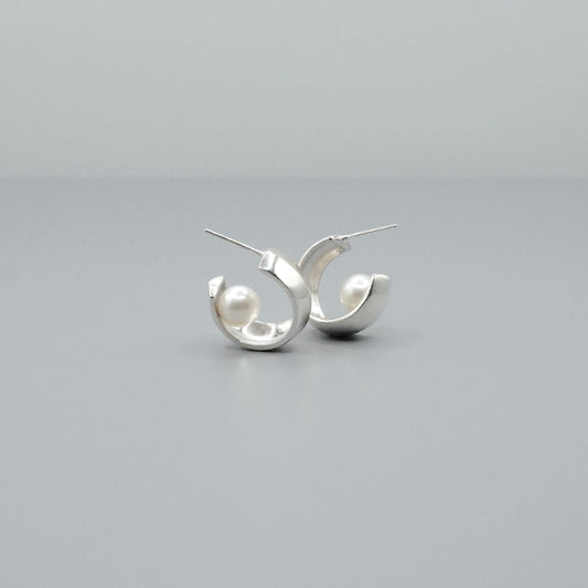 The Lune Silver Earrings