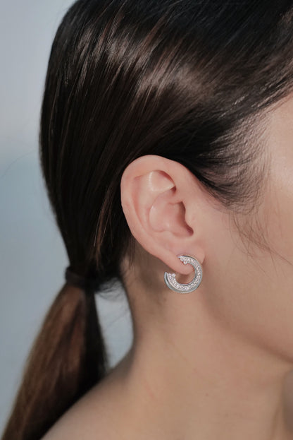 Lingzhi  Silver Earrings